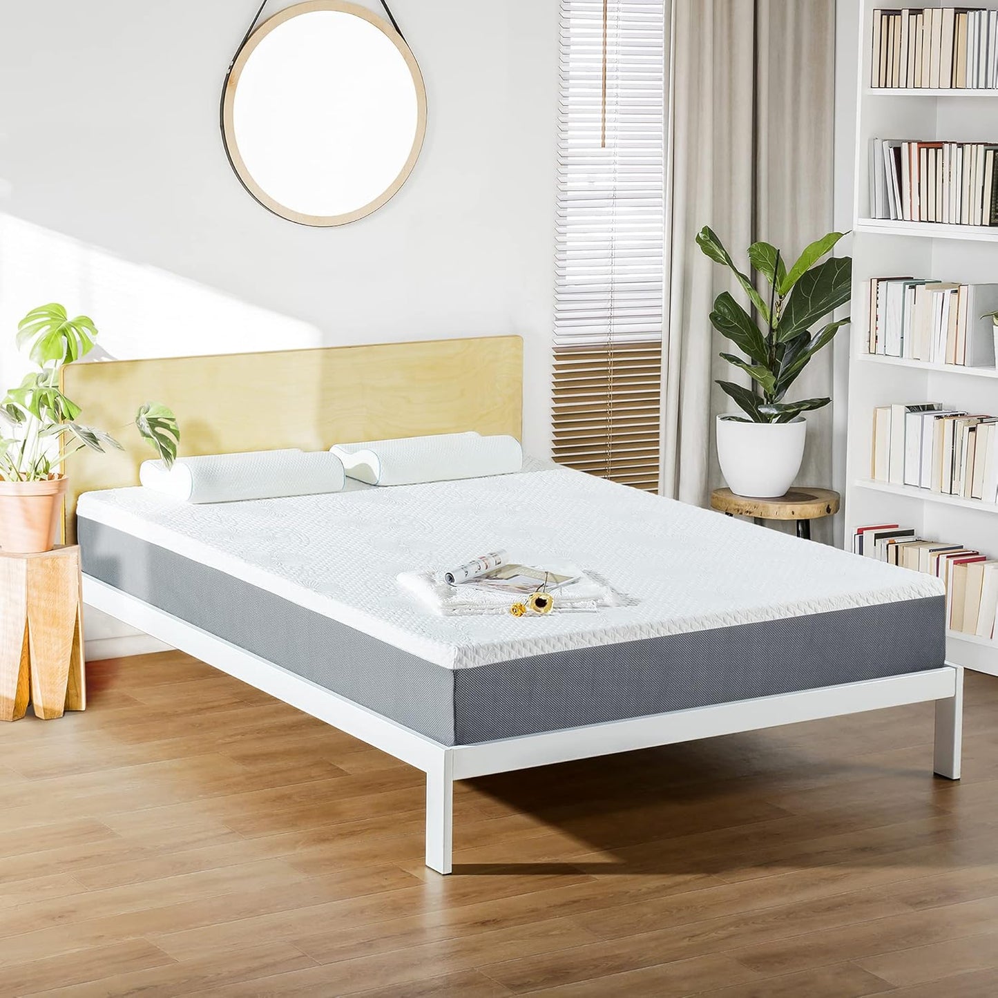 Colchón de espuma viscoelástica ventilado de 10 pulgadas, certificado