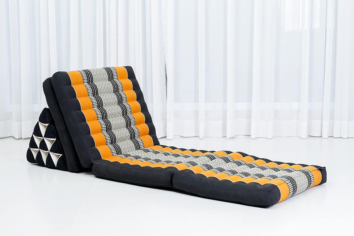Cómodo colchón japonés de suelo, cama tailandesa con cojín triangular, colchón