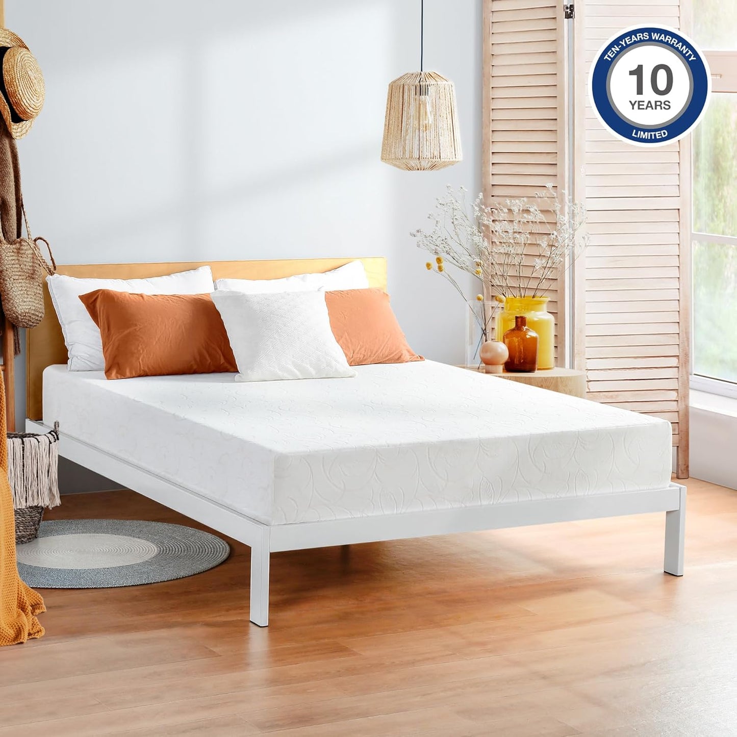 Colchón de espuma viscoelástica de lujo PrimaSleep de 17, 23 y 28 cm, Espuma,