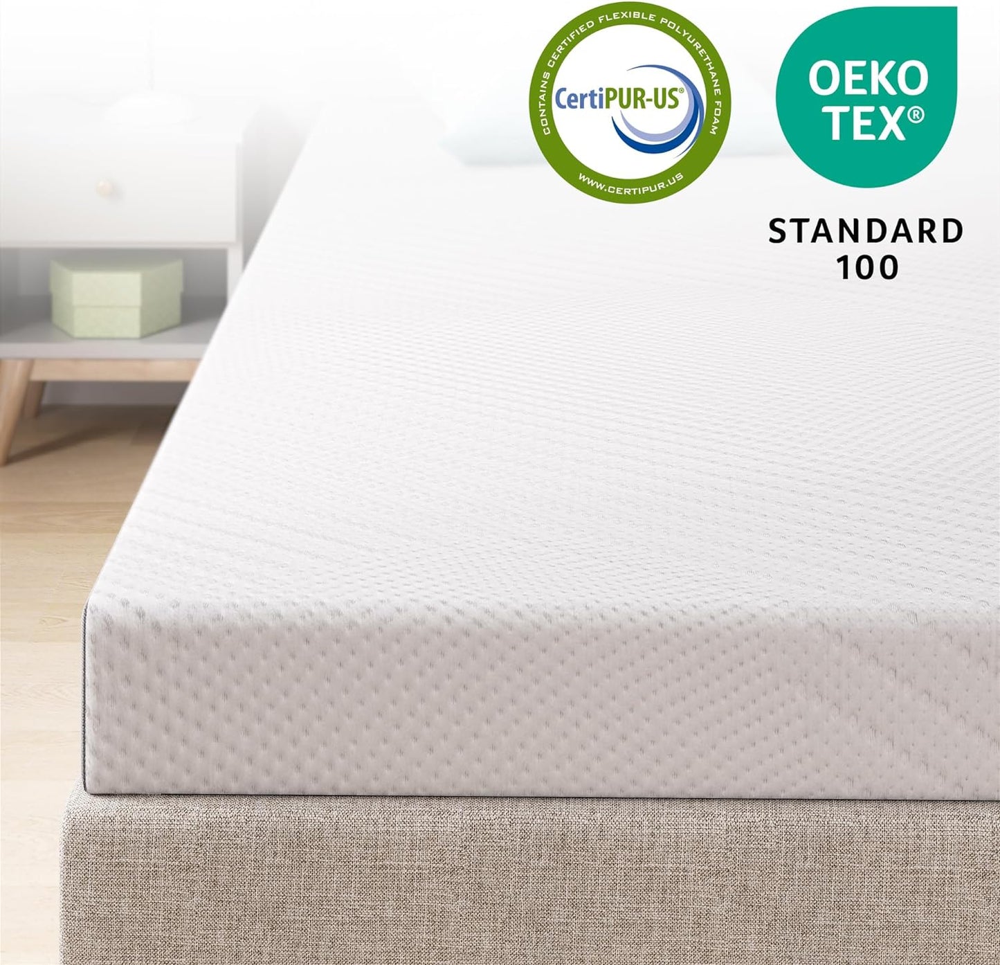 Colchón de espuma esencial de refrigeración de 13 cm, asequible, cama en una