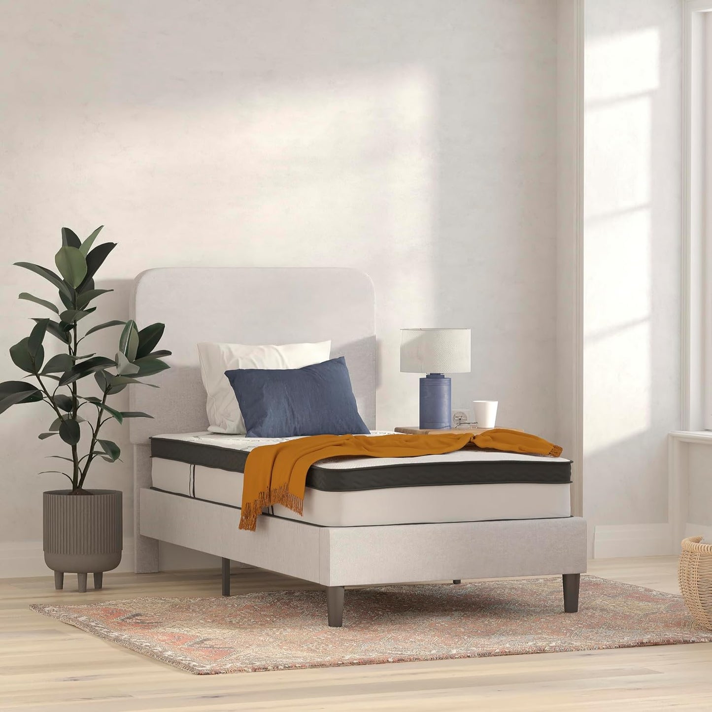 Colchón Capri cómodo, de espuma certificada por CertiPUR-US, de 10 pulgadas,