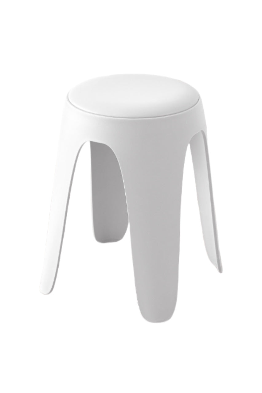 Butaco Con Cojin Else, Color Blanco, Diseño Moderno incluye cojín X2