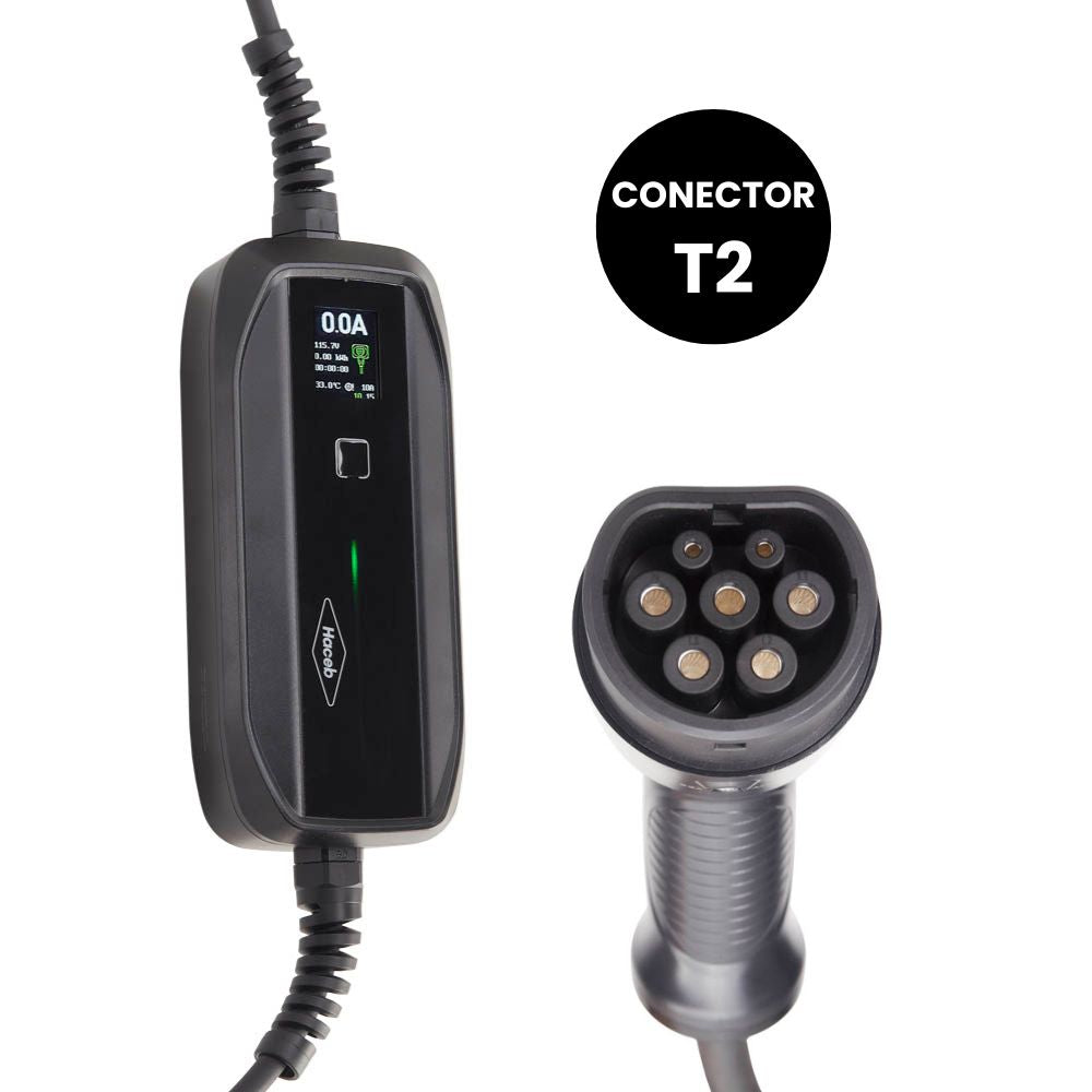 Cargador Portátil Para Carros Eléctricos Tipo Europeo (T2)