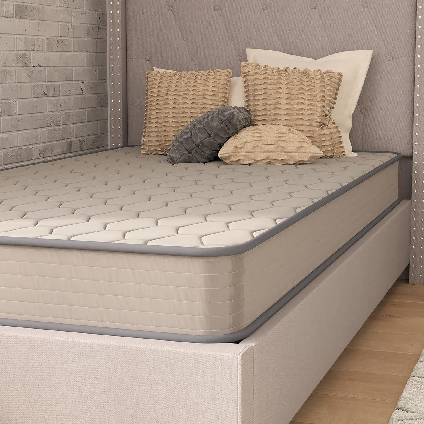 Asteria Colchón individual XL prémium en una caja, colchón híbrido de resortes
