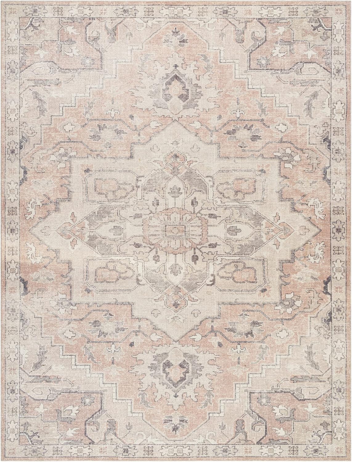 Becki Owens x Surya Elle Medallion Alfombra de área, 7 pies 10 pulgadas x 10