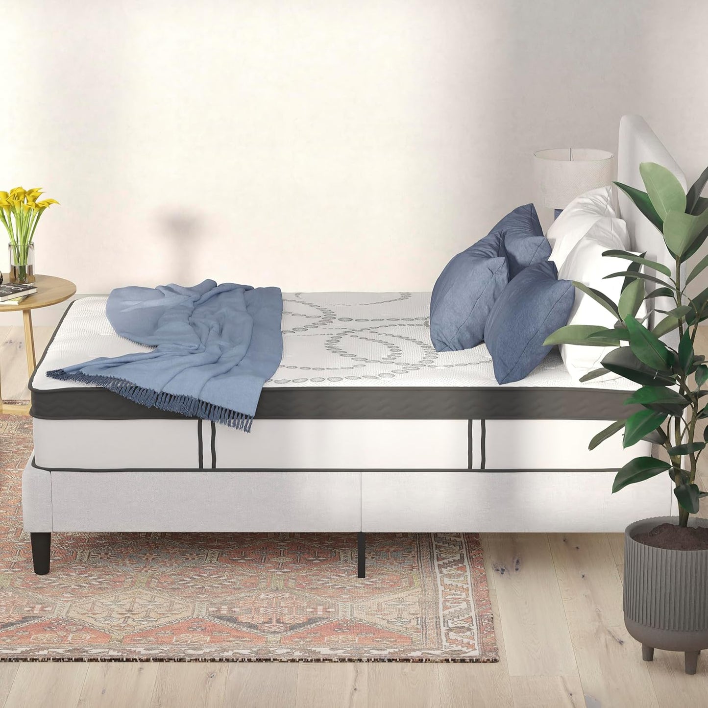 Colchón Capri cómodo, de espuma certificada por CertiPUR-US, de 12 pulgadas,