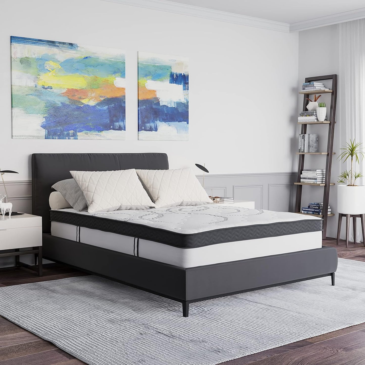 Colchón Capri cómodo, de espuma certificada por CertiPUR-US, de 12 pulgadas,