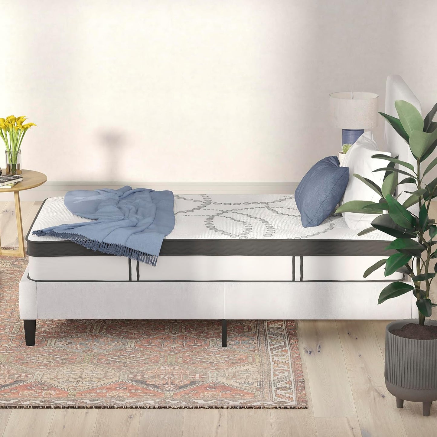 Colchón Capri cómodo, de espuma certificada por CertiPUR-US, de 10 pulgadas,
