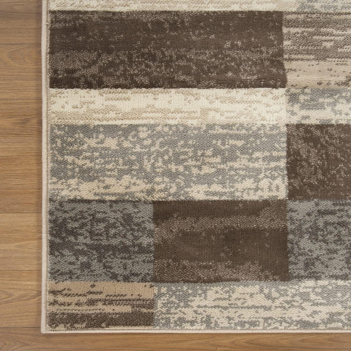 SUPERIOR Alfombra de área para interiores, respaldo de yute, decoración moderna
