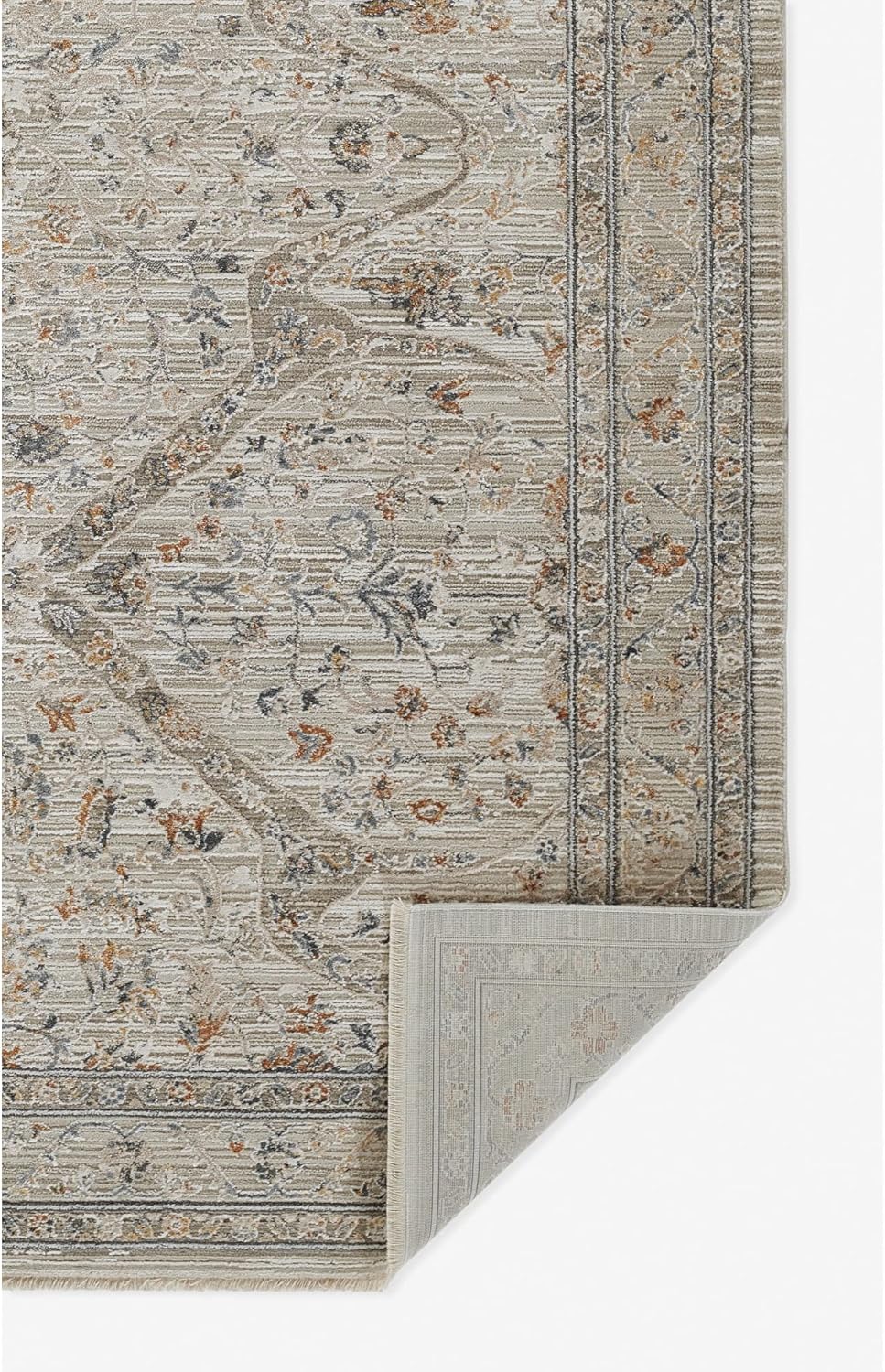 Cambridge Alfombra de mezcla de viscosa con respaldo de algodón, color crema,