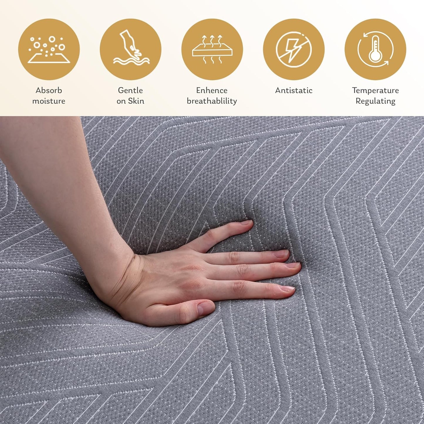 EGOHOME Colchón individual de 10 pulgadas, colchón de espuma viscoelástica de