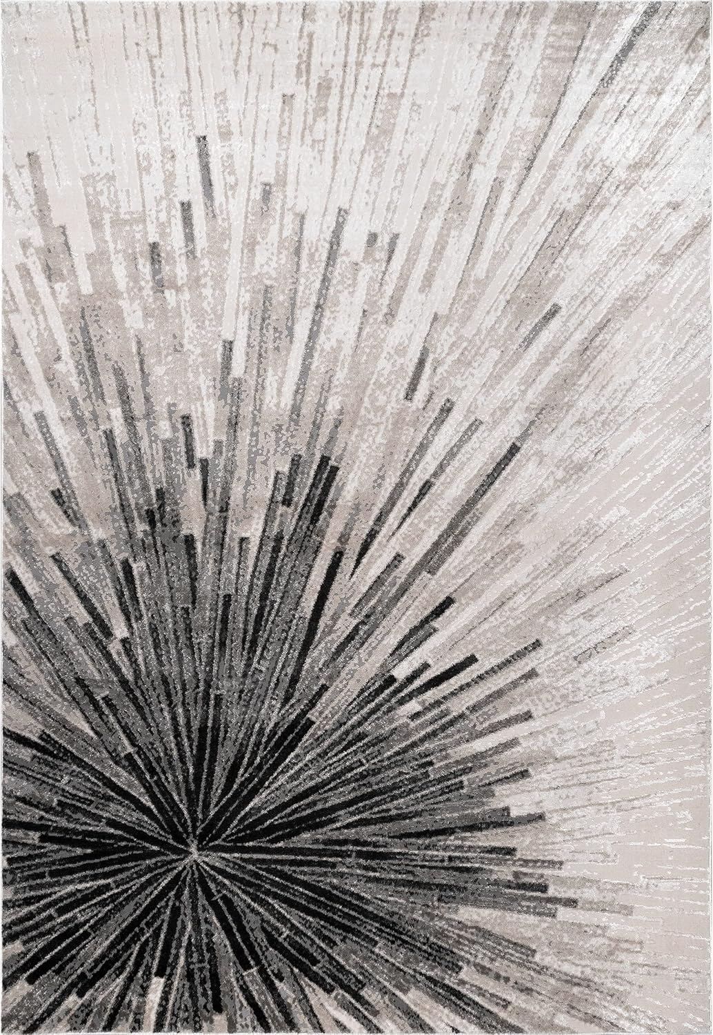 Amaya Alfombra abstracta, 8x10, beige