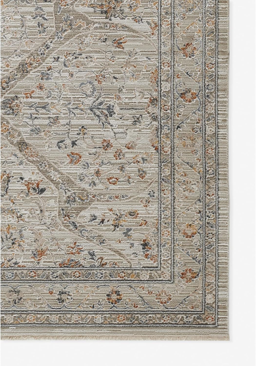 Cambridge Alfombra de mezcla de viscosa con respaldo de algodón, color crema,