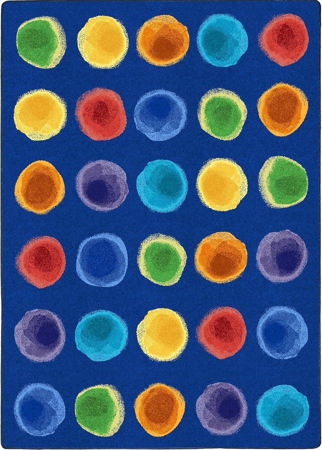Joy Watercolor Spots Alfombra de área de 7 pies 8 pulgadas x 10 pies 9