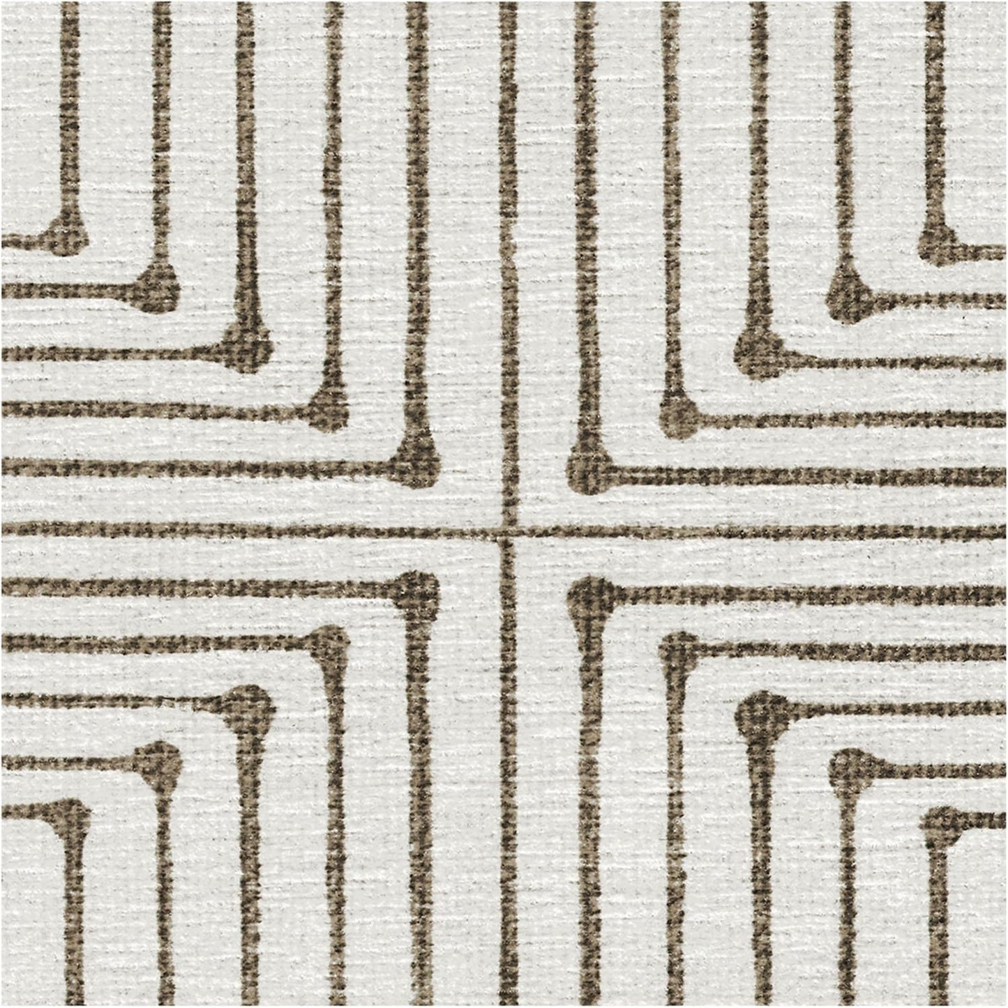 x Jonathan Adler Alfombra lavable moderna perfecta para sala de estar,