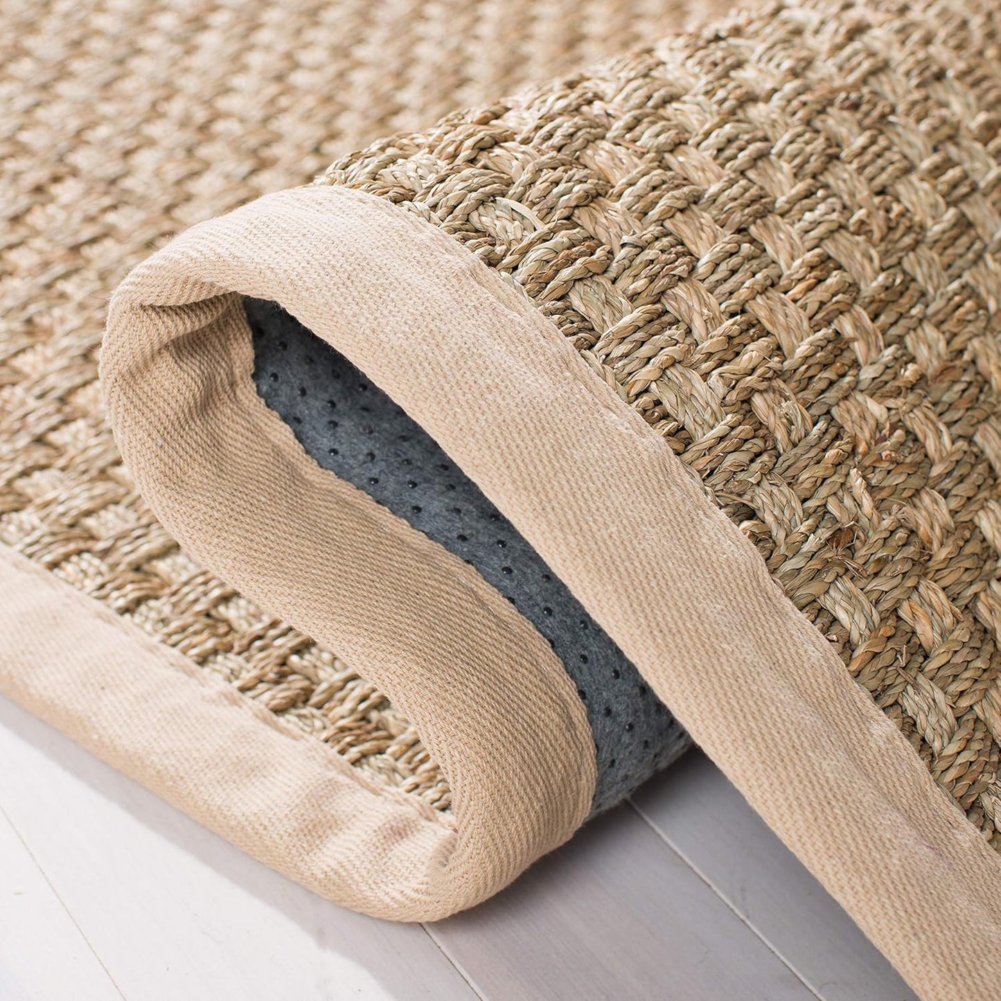 NF114A Natural Fiber Collection Alfombra de fibras naturales de patrón