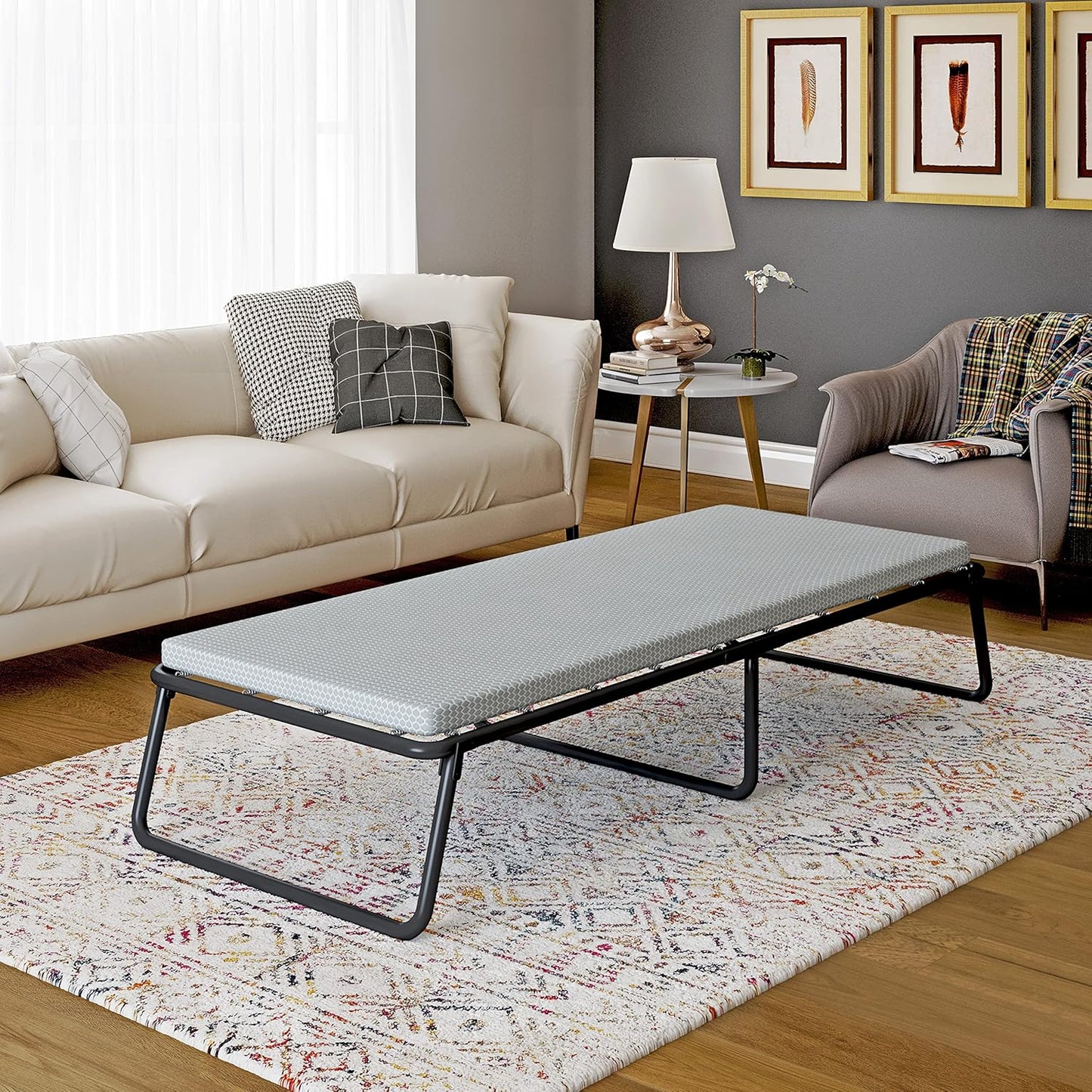 Simmons Beautysleep IMCE030CBS, cama plegable para invitados, colchón de espuma