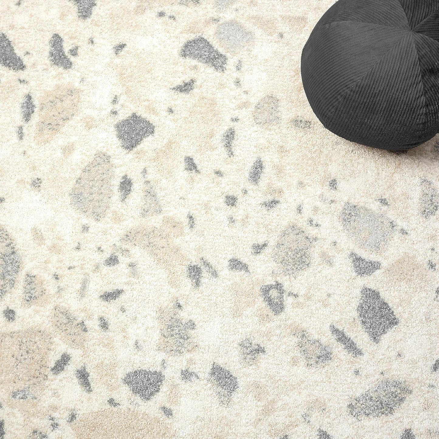 Nuevo Collection Alfombra de área, diseño moderno de terazzo de puntos