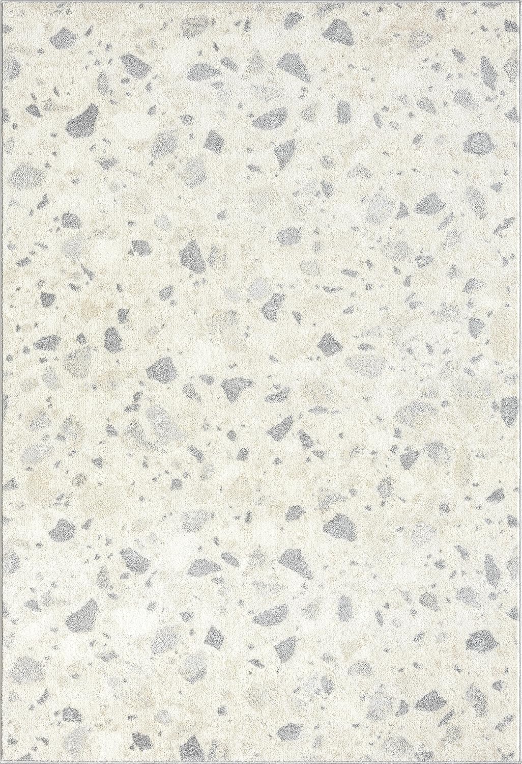 Nuevo Collection Alfombra de área, diseño moderno de terazzo de puntos