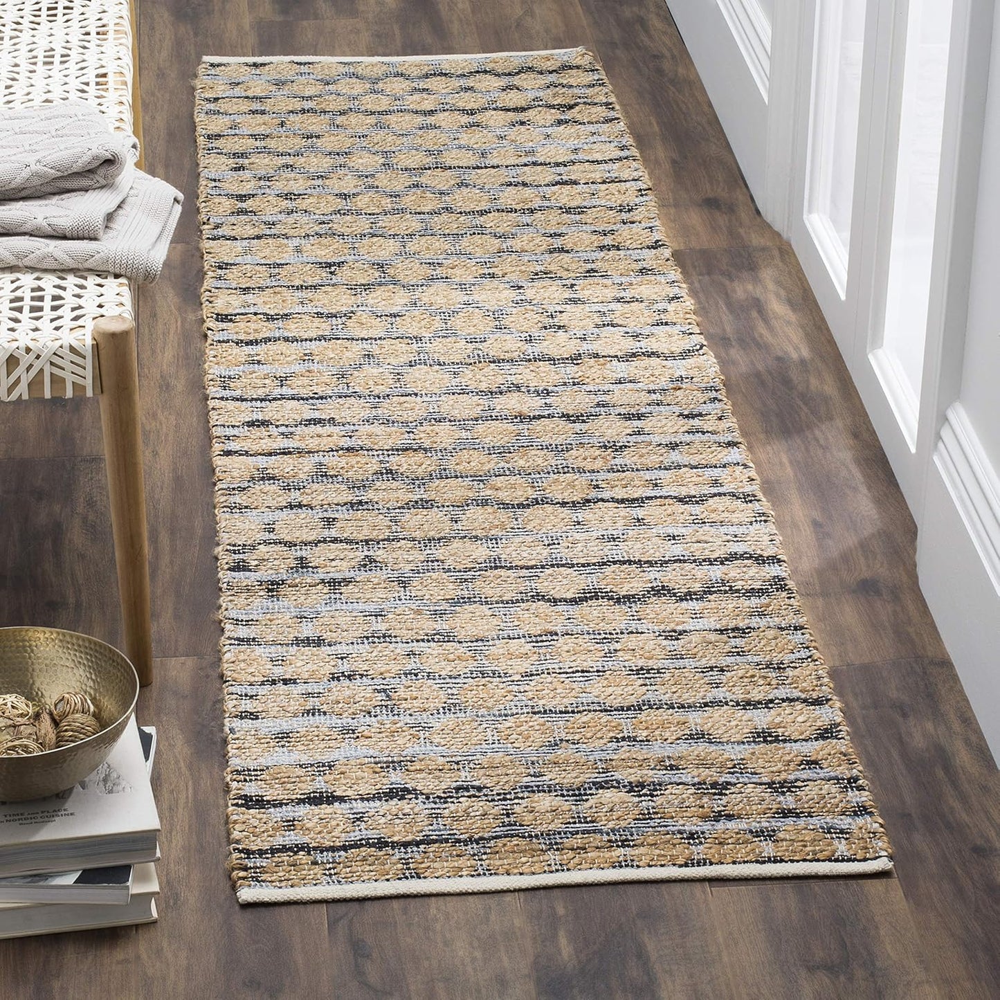 Cape Cod Collection Alfombra de pasillo de 2 pies 3 pulgadas x 8 pies, color