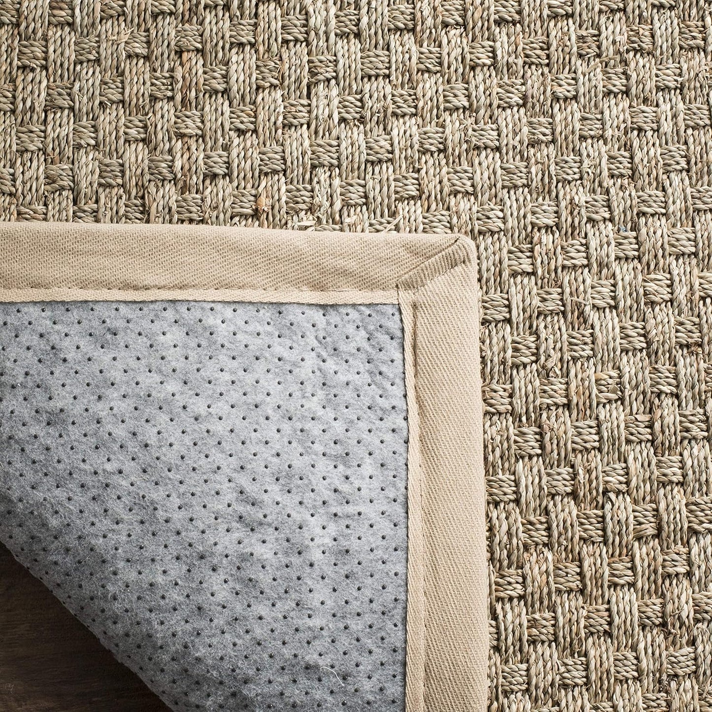 NF114A Natural Fiber Collection Alfombra de fibras naturales de patrón