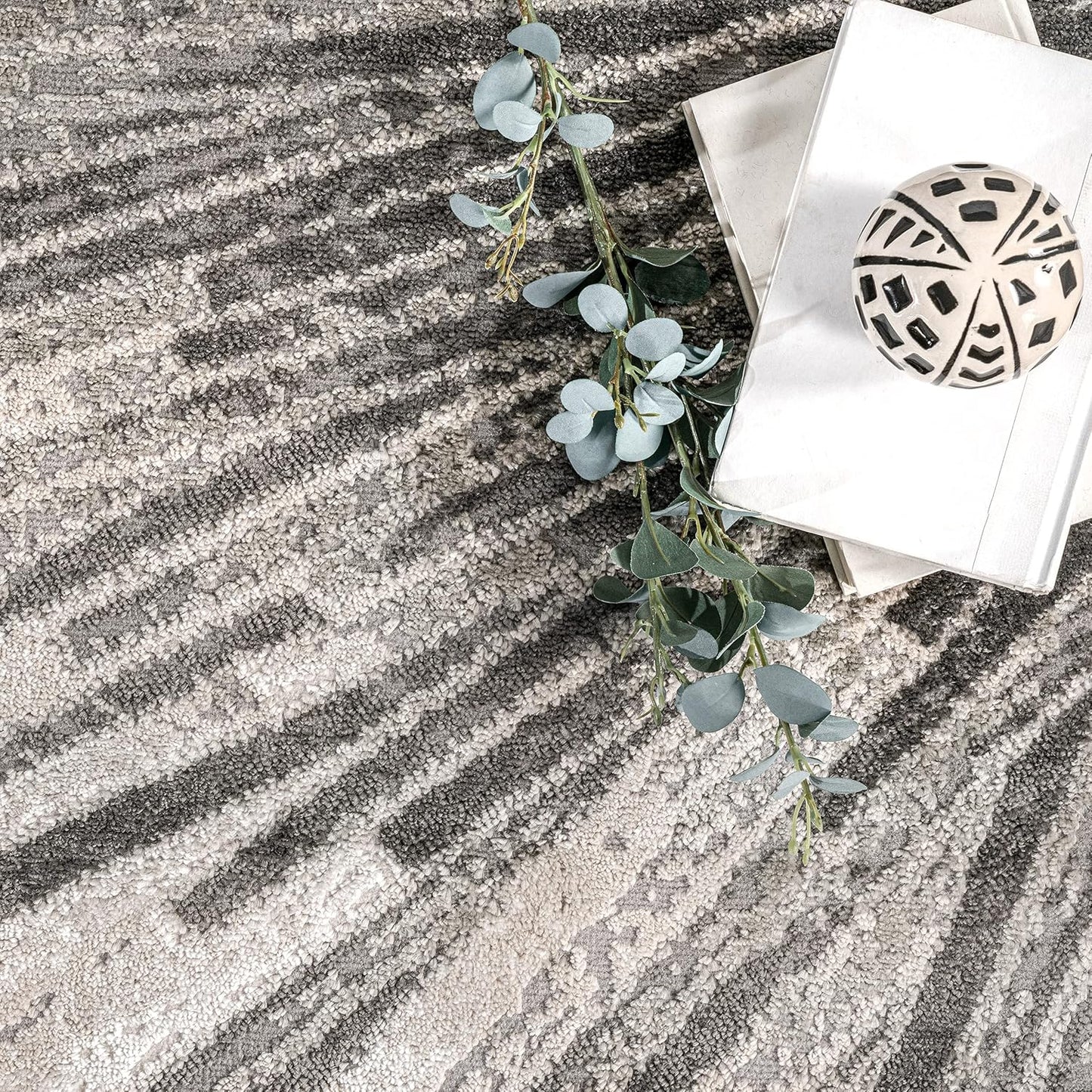 Amaya Alfombra abstracta, 8x10, beige