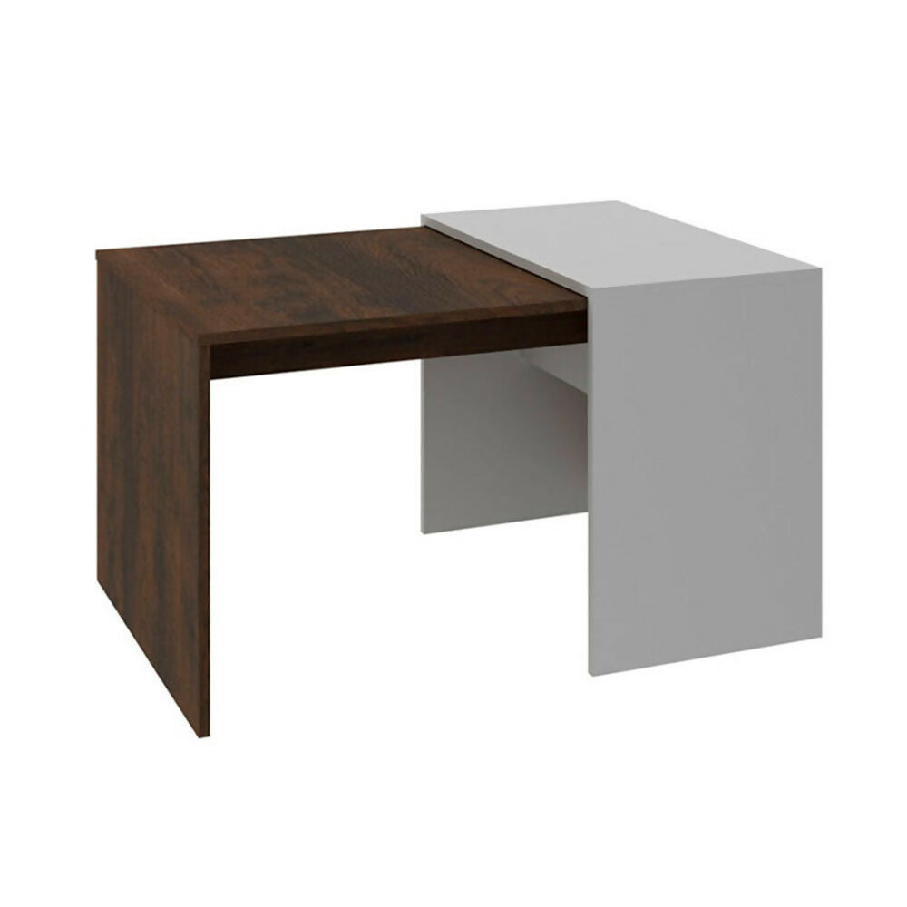 MESA DE CENTRO COBEÑA RUSTICOBLANCO APAGADO - 2