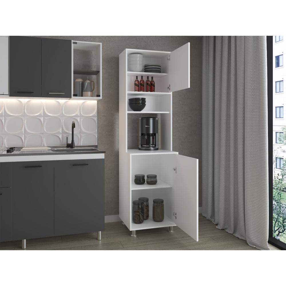 Alacena Antares, Blanco Kronos, con amplios espacios para almacenamiento ZF