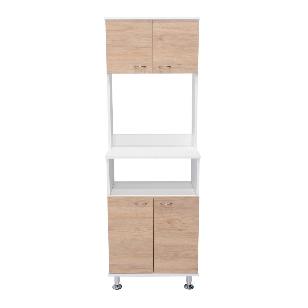 Alacena Fenix, Blanco Duqueza y Beige, con Gran Capacidad de Almacenamiento
