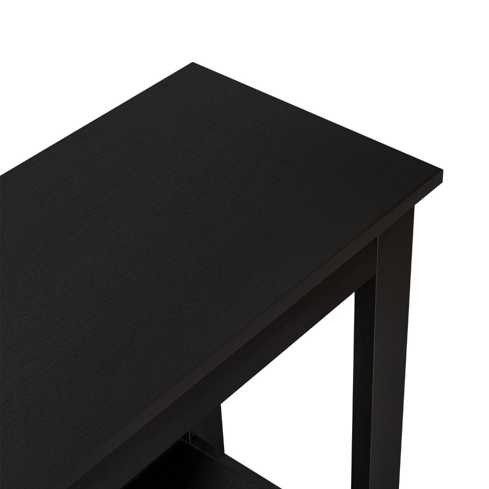Mesa Auxiliar Sarume, Wengue, con un Entrepaño