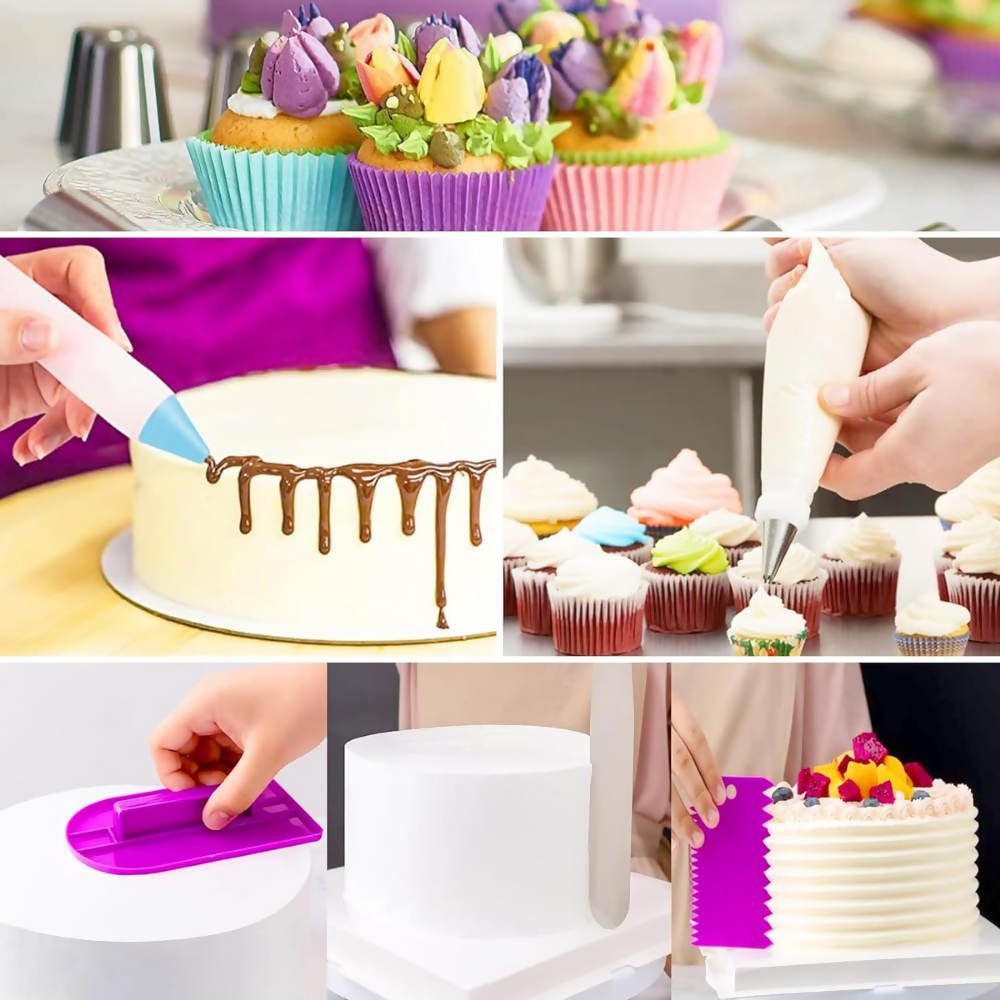 Kit Pasteleria Juego Decoracion Tortas Ponques x137 Piezas