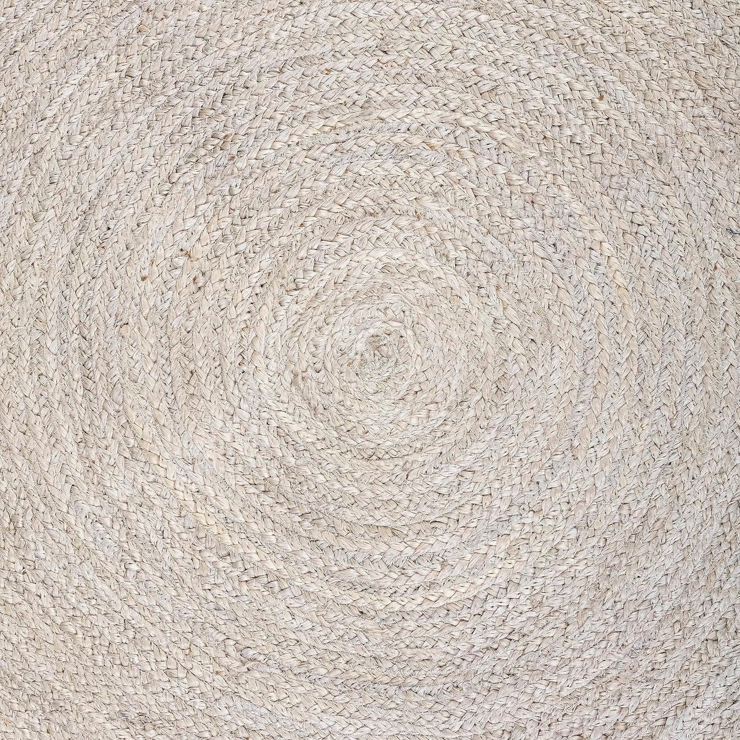 Alfombra tejida a mano de yute Alfombra redonda de hilo natural de 5 pies