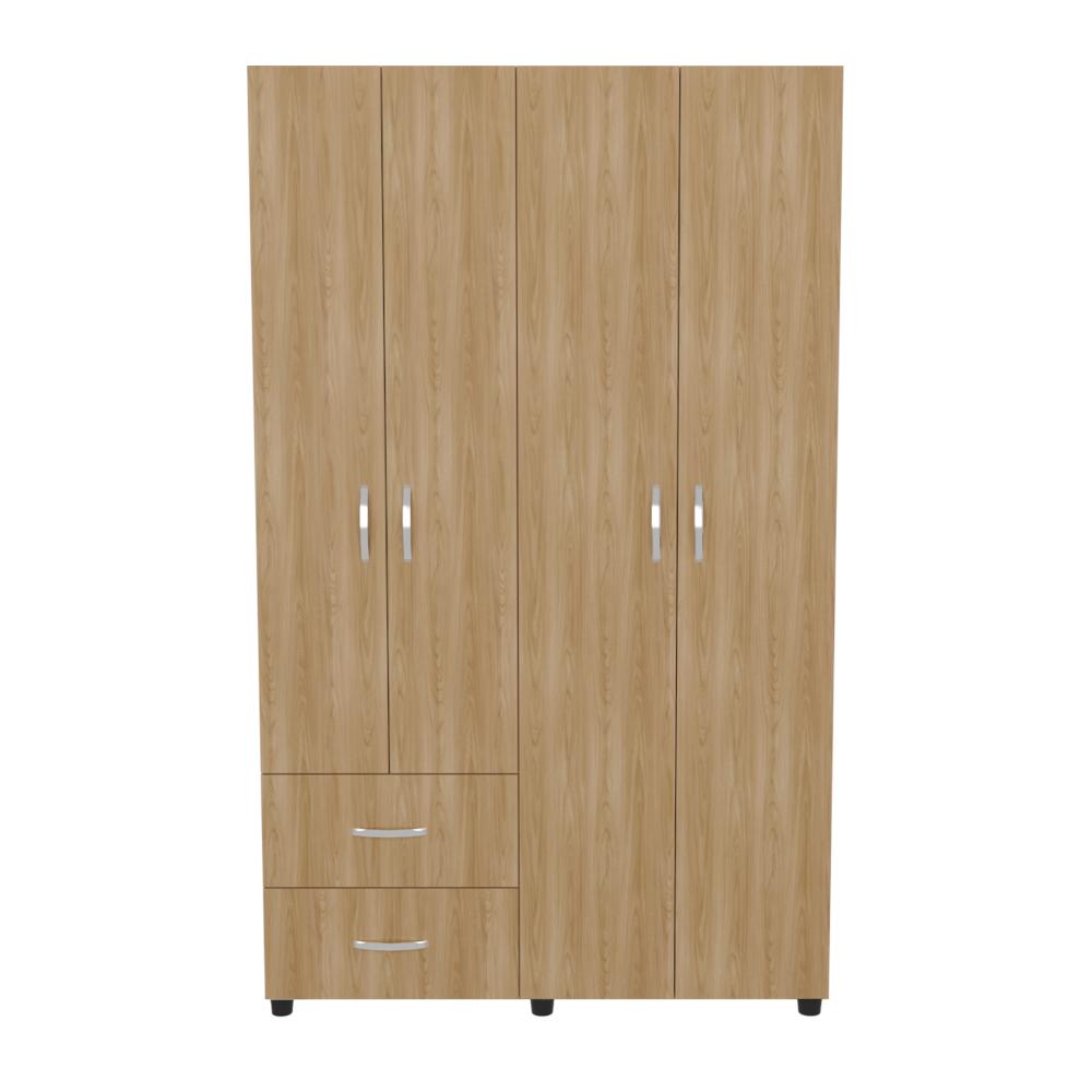 Closet Barin 120, Fresno Europeo y Wengue, con cajones de gran capacidad para su almacenamiento