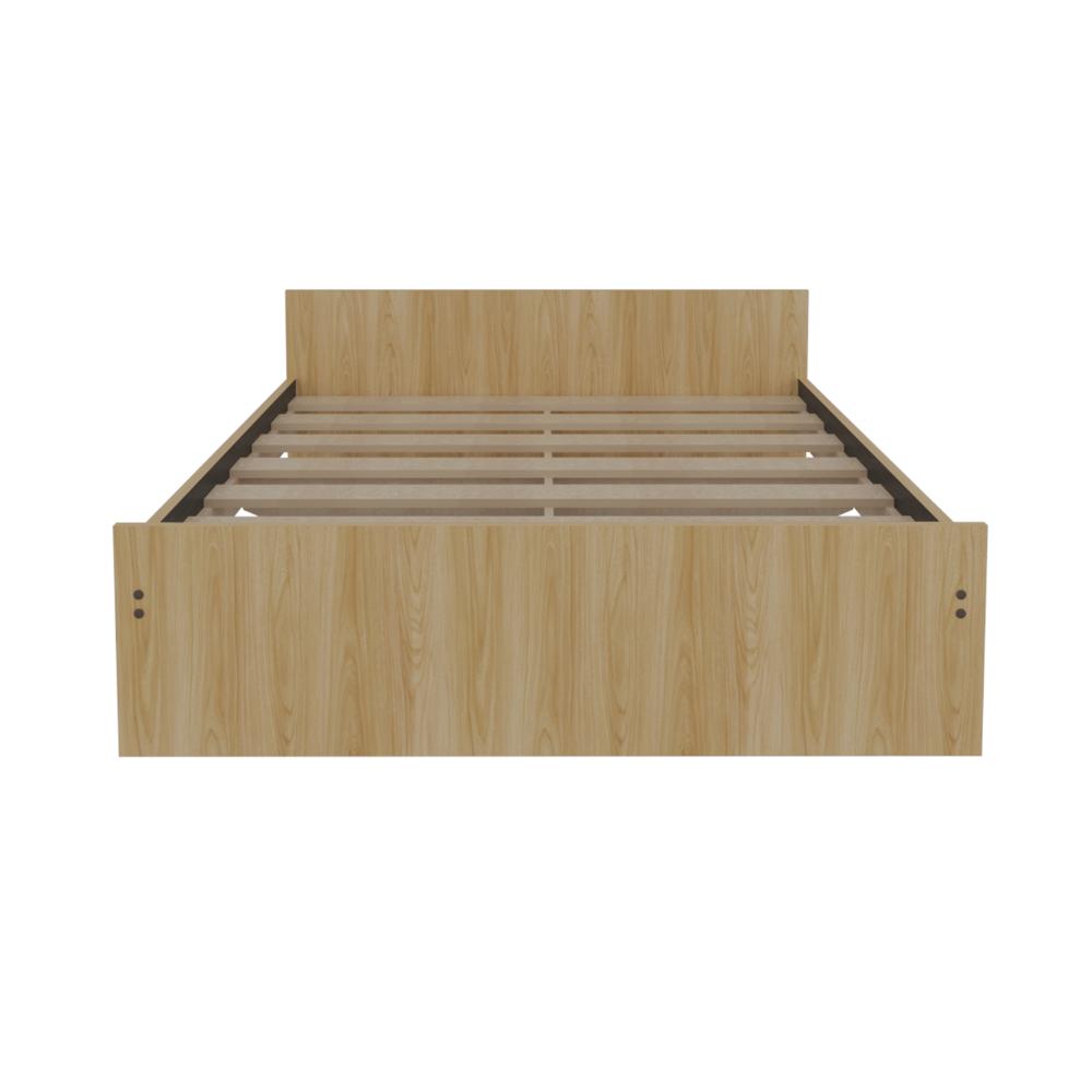 Cama Doble Cley, Fresno Europeo y Wengue, incluye tendido de tablas