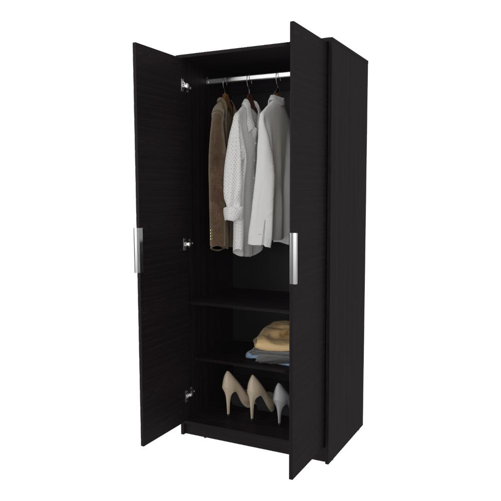 Closet Wend II, Wengue, con dos puertas abatibles y dos entrepaños ZF