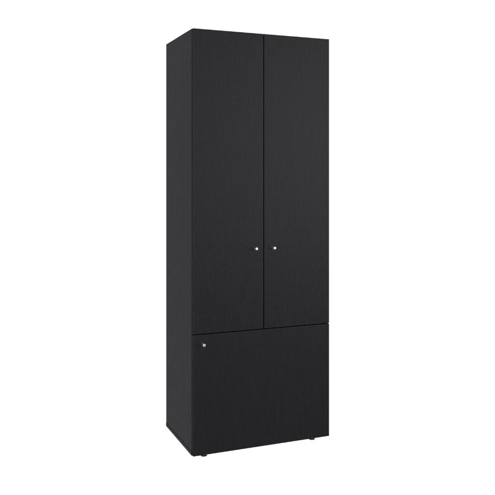 Closet Beico II, Wengue, con tres Puertas Abatibles y tres entrepaños