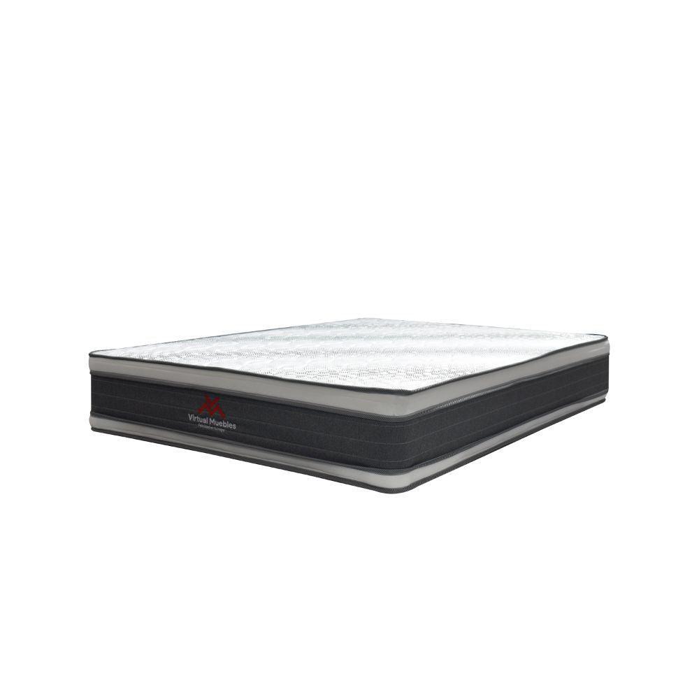 Combo Para Habitación Cheap, Incluye Base Cama - Colchón - dos Mesas de Noche y Espejo