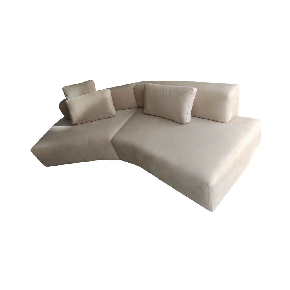 Sofá Vitoria puestos Beige tela anti fluidos 300x100x70