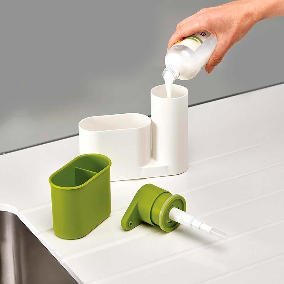 Dispensador De Jabón Soporte Esponja De Cocina Baño Multiusos MP-34