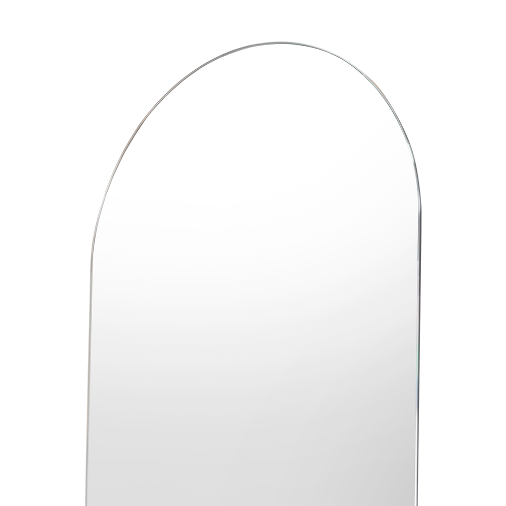Espejo Curvo Lucera, Gris, Diseño Moderno