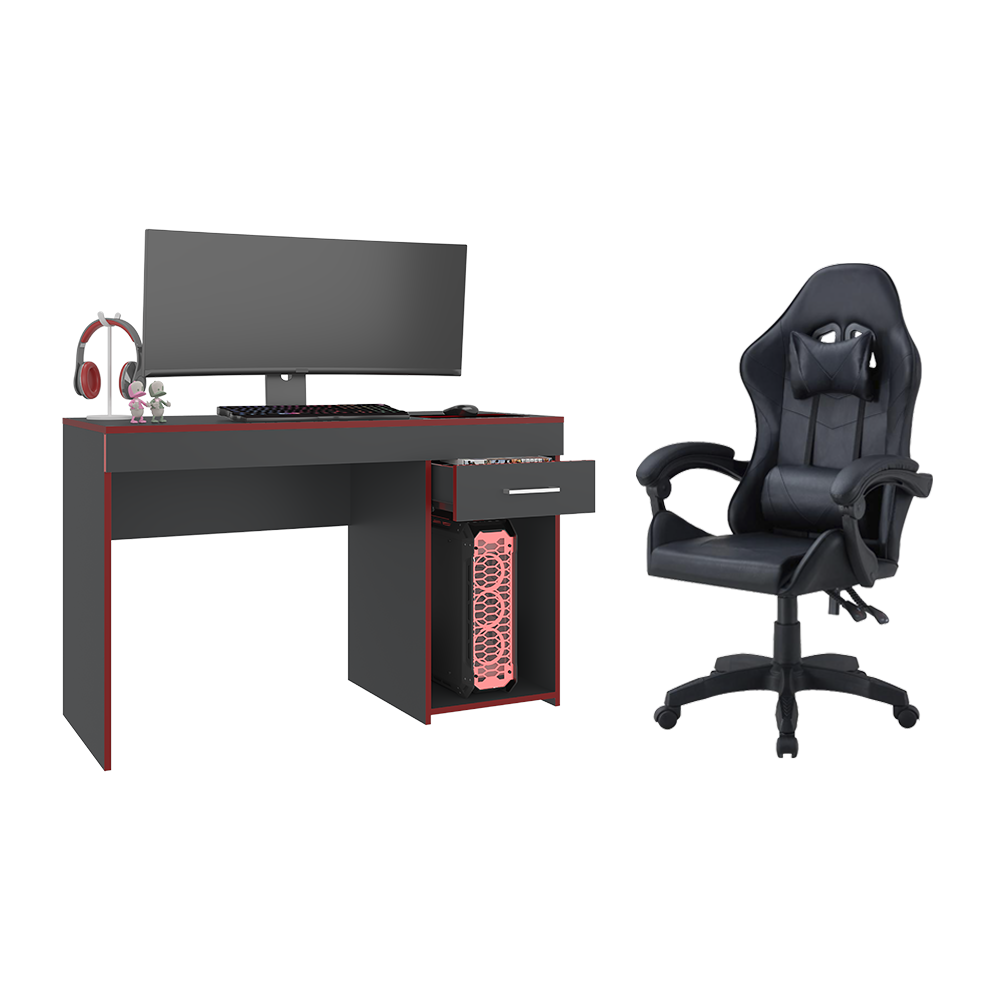 Combo Gamer Mitte, incluye Escritorio y Silla Gamer