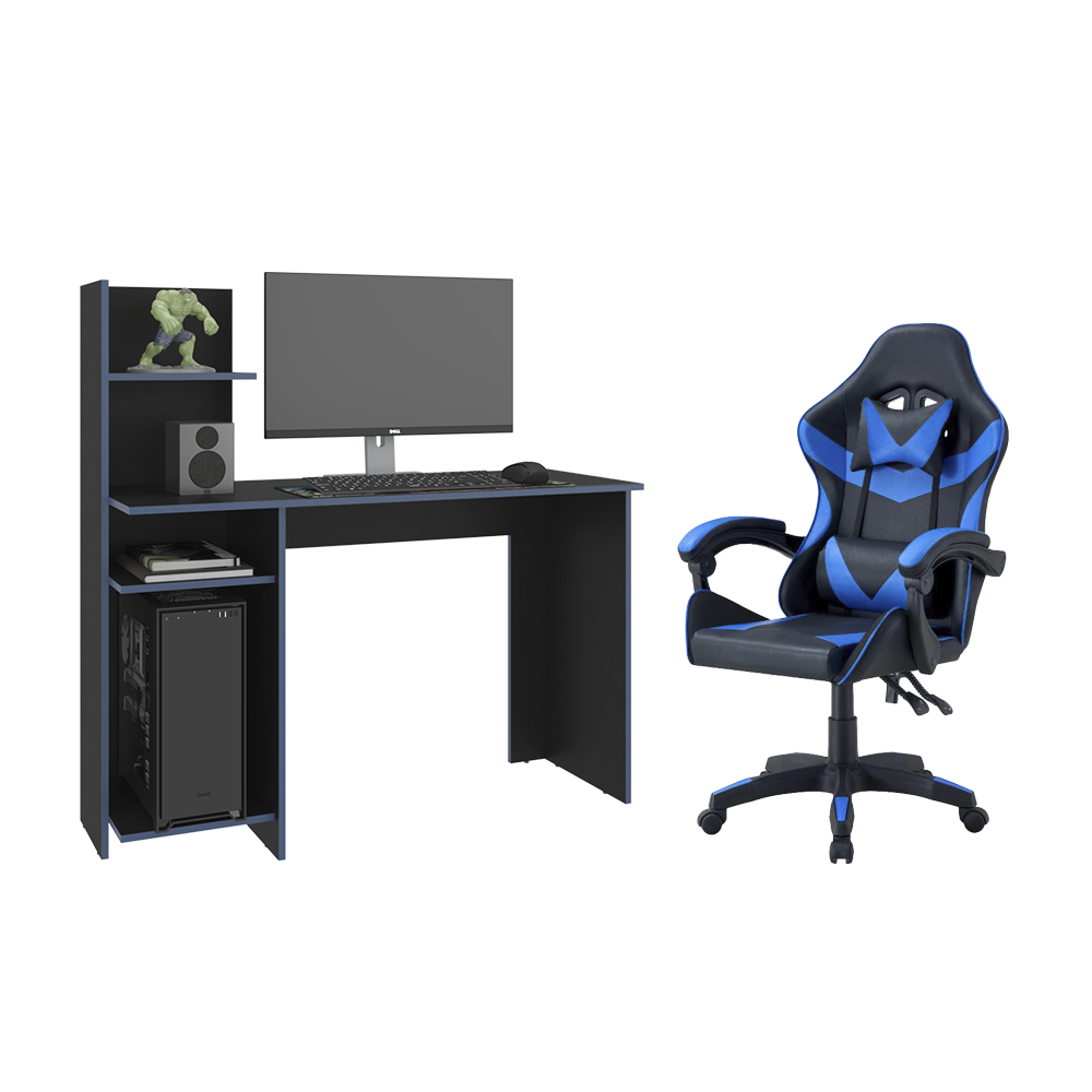 Combo Gamer Cuarat, incluye Escritorio y Silla Gamer