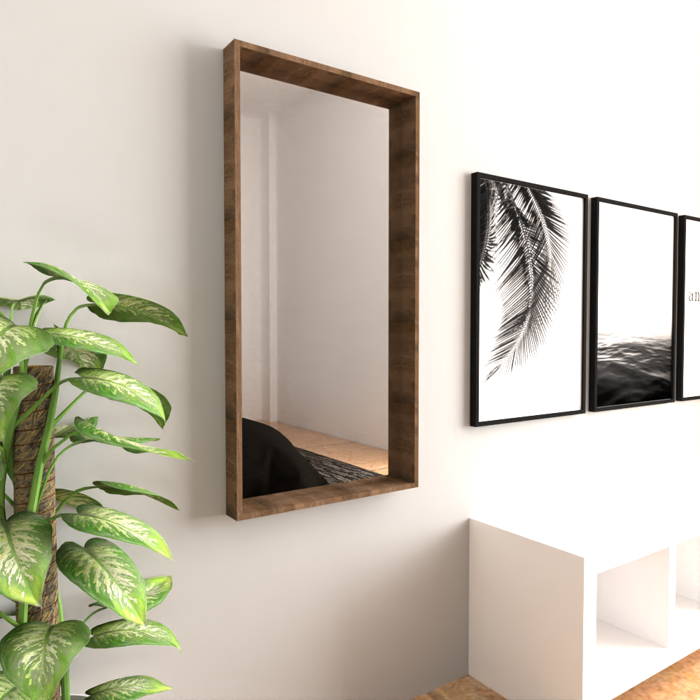 Espejo Trento Rectangular 140X60, Con Diseño Moderno