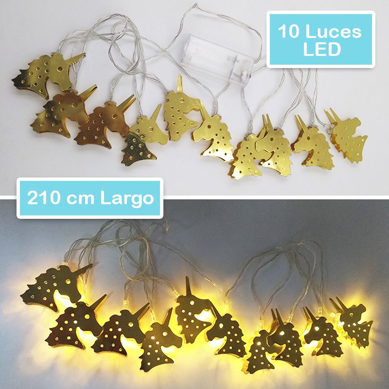 Extensión Unicornio Led X10 Luces 210cm Inalámbrica Guirnalda RF LXM13