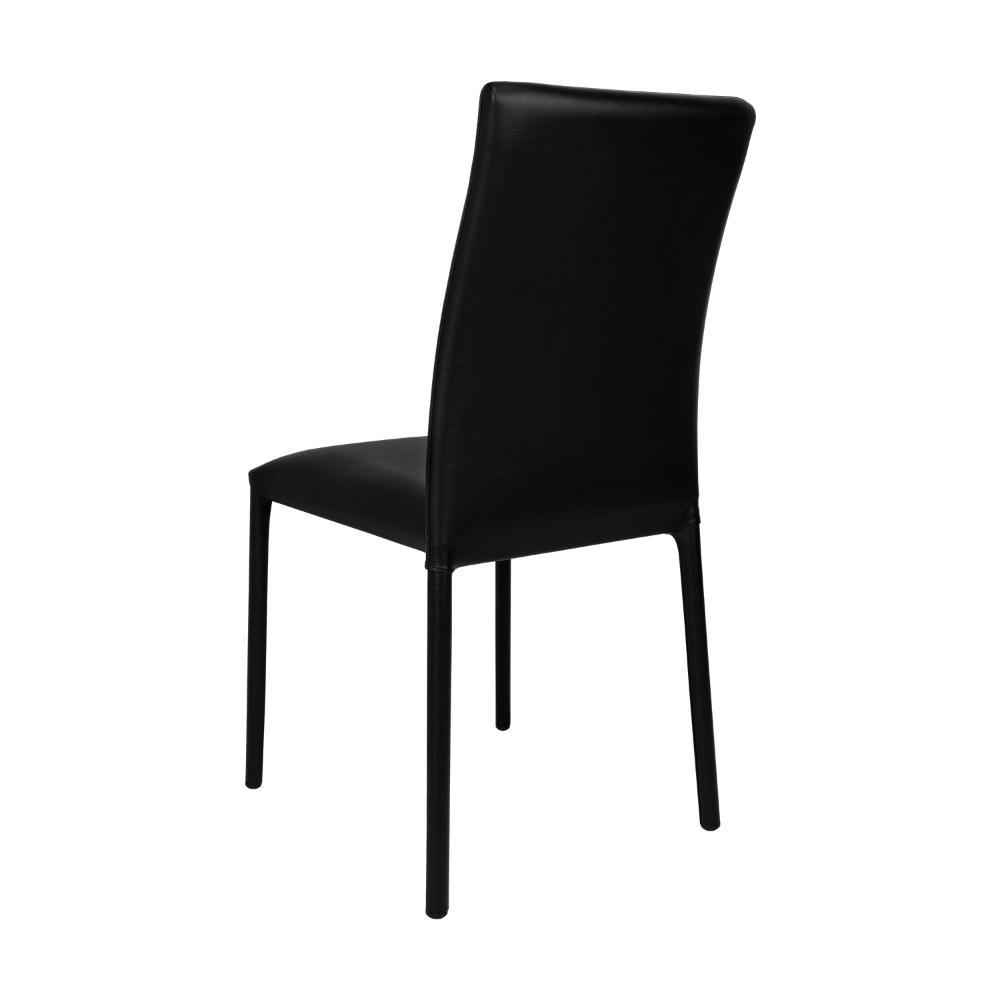 Combo Comedor Ursa, Caoba, Incluye Cuatro Sillas Negras