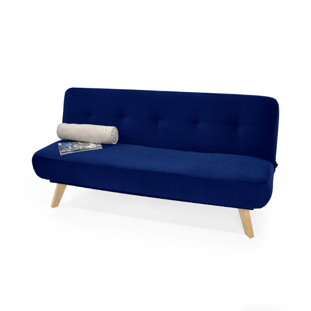 Sofa Cama Charlotte 3P Tela Azul