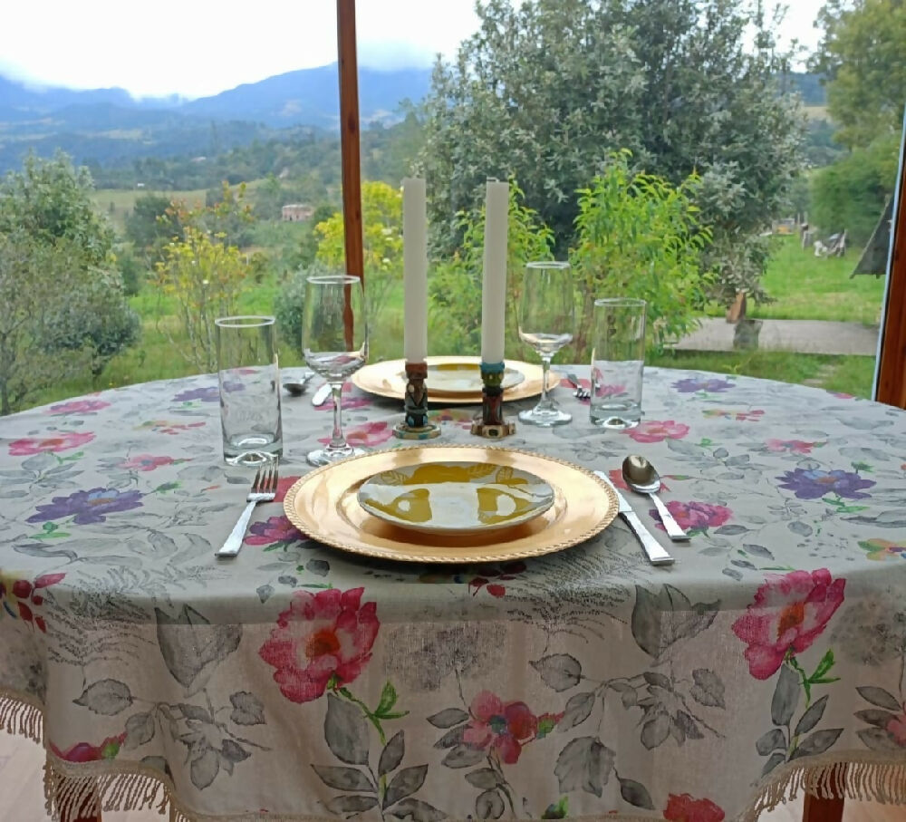 Mantel Primavera Redondo MANREDPRI140-2