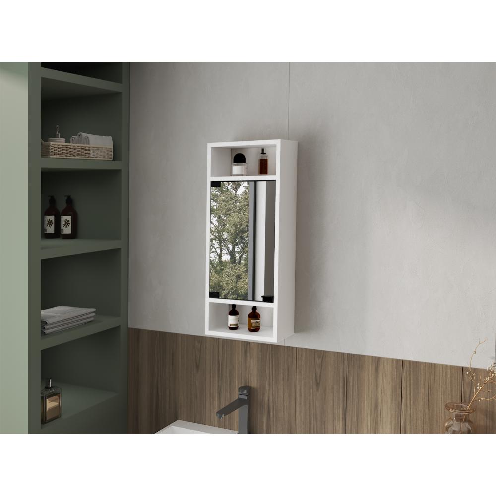 Gabinete de Baño Uros, Blanco Duqueza, con compartimentos para ubicar objetos ZF
