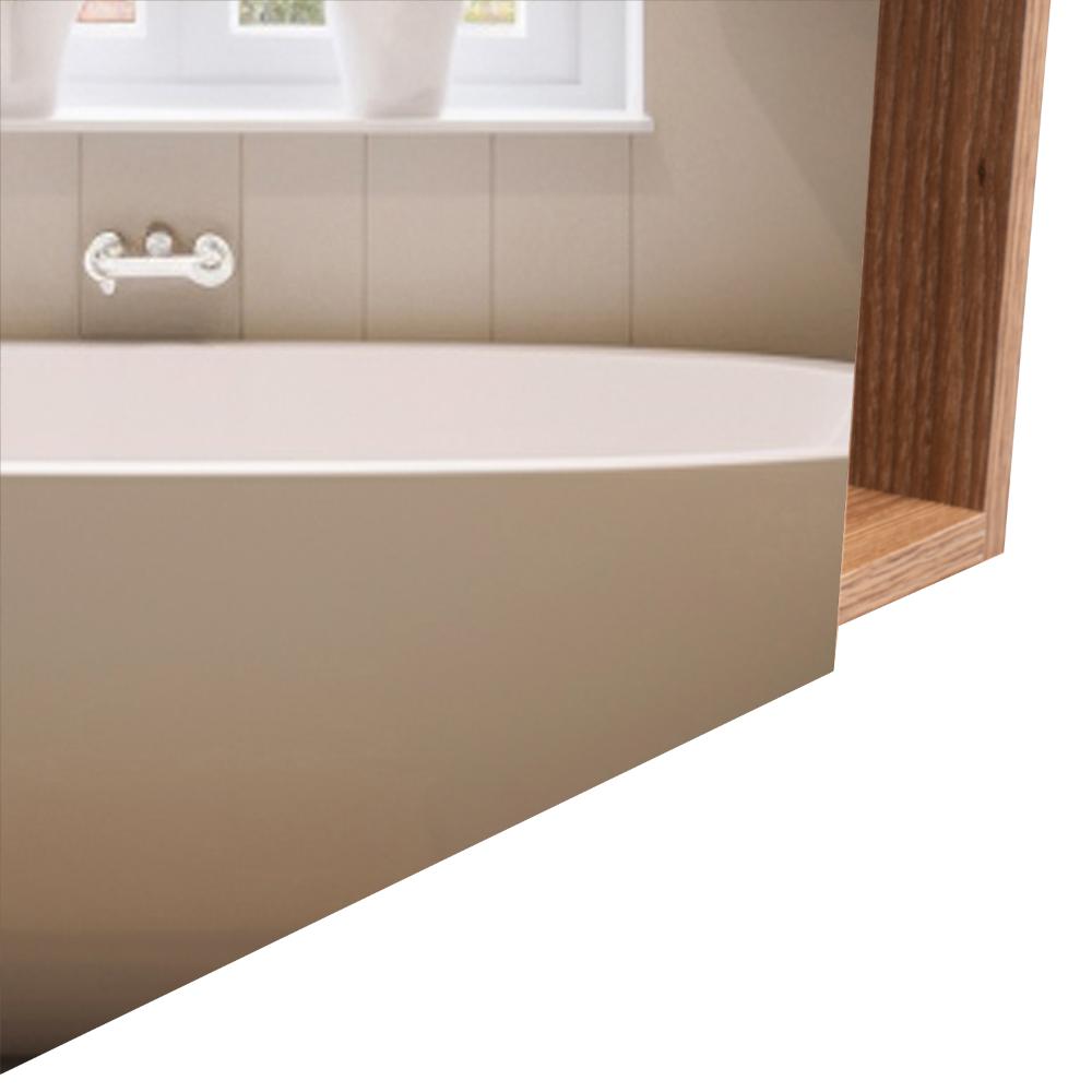 Gabinete de Baño Labell, Miel, con Puerta Espejo y Entrepaños ZF
