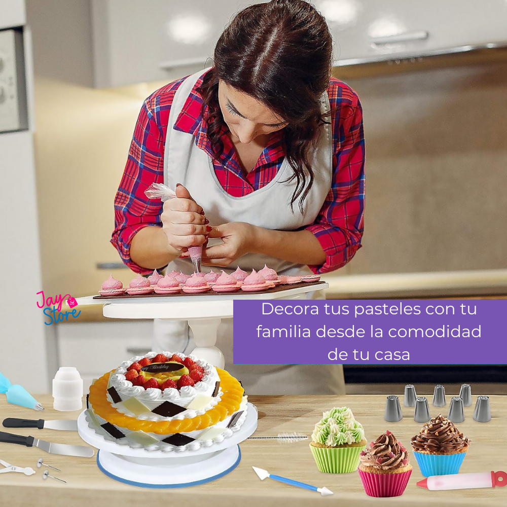 Kit Pasteleria Juego Decoracion Tortas Ponques x137 Piezas